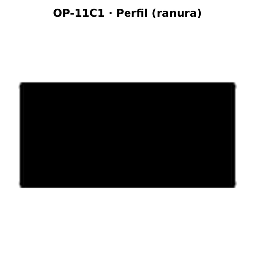 Llave en blanco OP-11C1 - perfil (ranura)