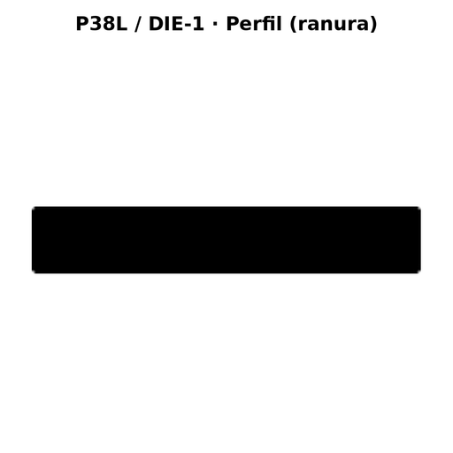 Llave en blanco P38L / DIE-1 - perfil (ranura)
