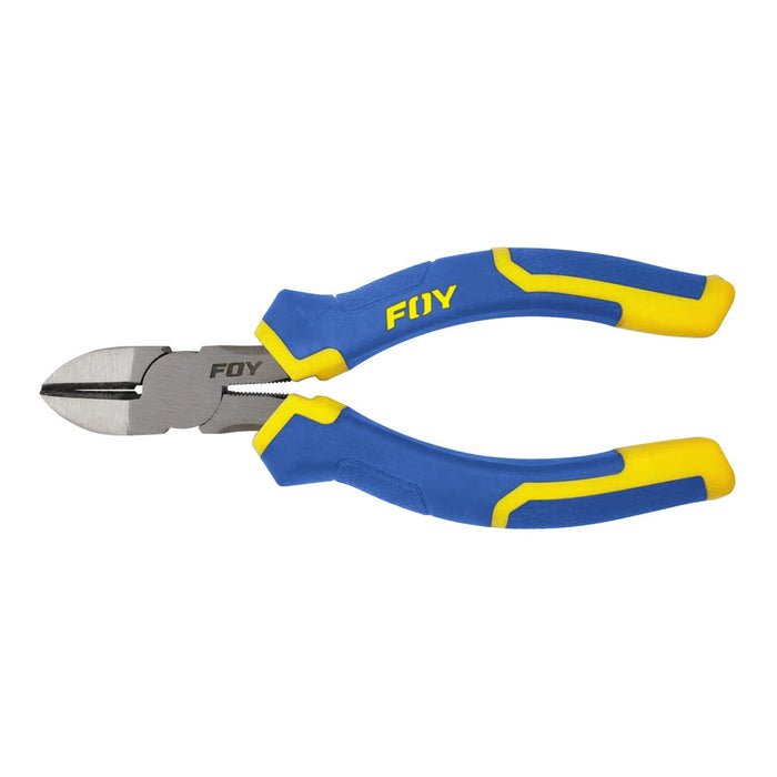 PINZA FOY PE7D 7" CORTE DIAGONAL CON MANGO BIMATERIAL