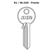 Llave en blanco R1 / YA-24D - frente