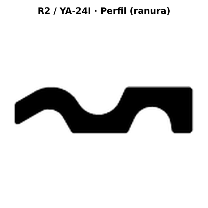 Llave en blanco R2 / YA-24I - perfil (ranura)