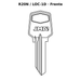 Llave en blanco R20N / LOC-1D - frente