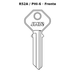Llave en blanco R52A / PHI-6 - frente