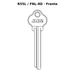 Llave en blanco R55L / FNL-8D - frente