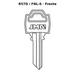 Llave en blanco R57D / FNL-6 - frente