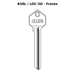 Llave en blanco R58L / LOC-5D - frente