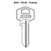 Llave en blanco R59 / TE-8I - frente