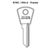 Llave en blanco R76C / PHI-4 - frente