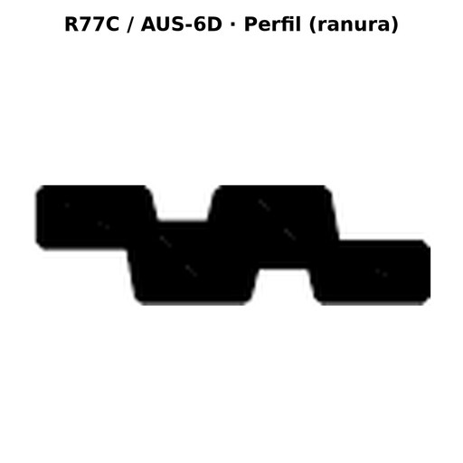 Llave en blanco R77C / AUS-6D - perfil (ranura)