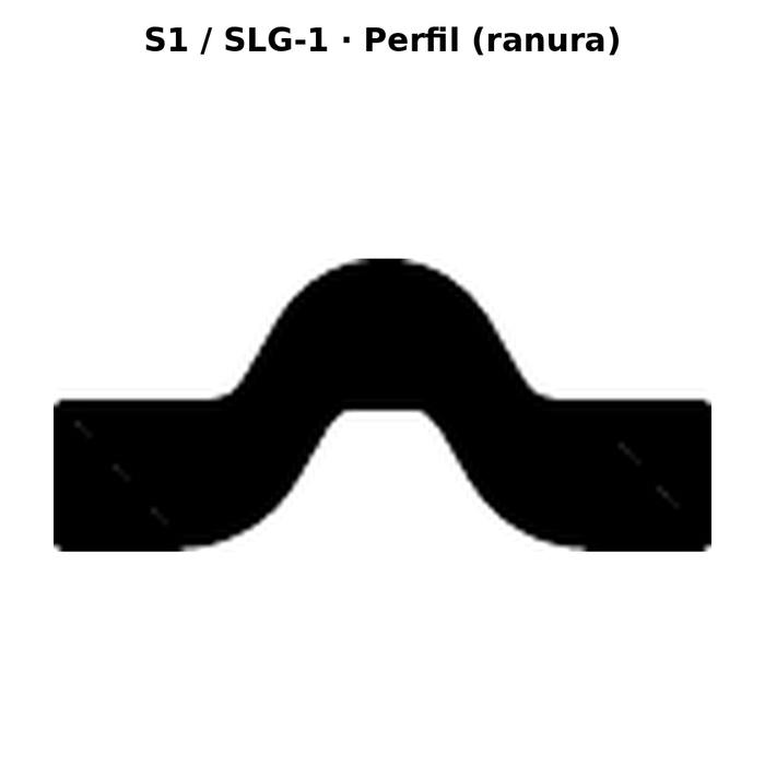 Llave en blanco S1 / SLG-1 - perfil (ranura)