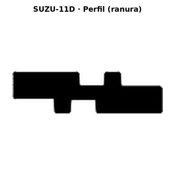Llave en blanco SUZU-11D - perfil (ranura)