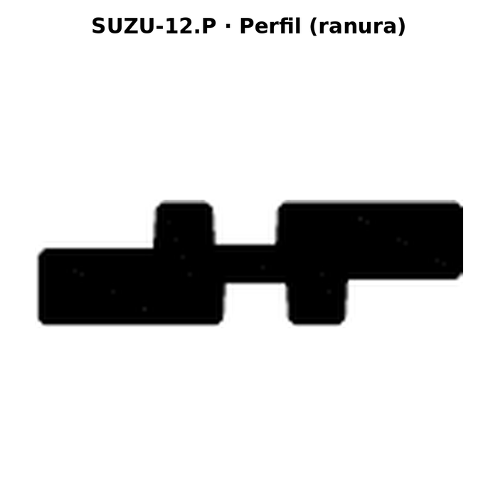 Llave en blanco SUZU-12.P - perfil (ranura)