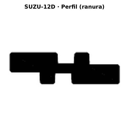 Llave en blanco SUZU-12D - perfil (ranura)