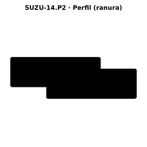 Llave en blanco SUZU-14.P2 - perfil (ranura)