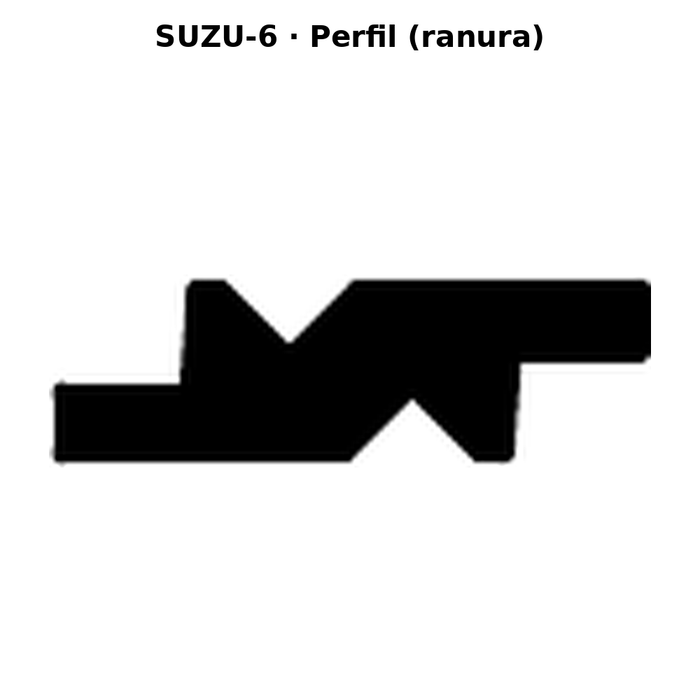 Llave en blanco SUZU-6 - perfil (ranura)