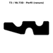 Llave en blanco T3 / YA-73D - perfil (ranura)