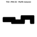 Llave en blanco T32 / PHI-32 - perfil (ranura)
