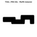 Llave en blanco T32L / PHI-32L - perfil (ranura)