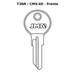 Llave en blanco T3NR / CMX-4D - frente