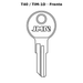 Llave en blanco T40 / TIM-1D - frente