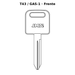 Llave en blanco T43 / GAS-1 - frente