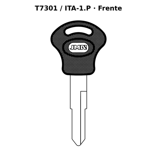 Llave en blanco T7301 / ITA-1.P - frente
