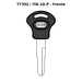 Llave en blanco T7302 / ITA-1D.P - frente
