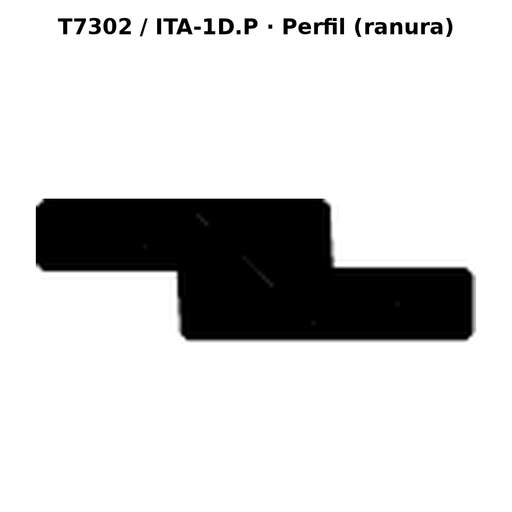 Llave en blanco T7302 / ITA-1D.P - perfil (ranura)