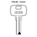 Llave en blanco TOV-8D - frente