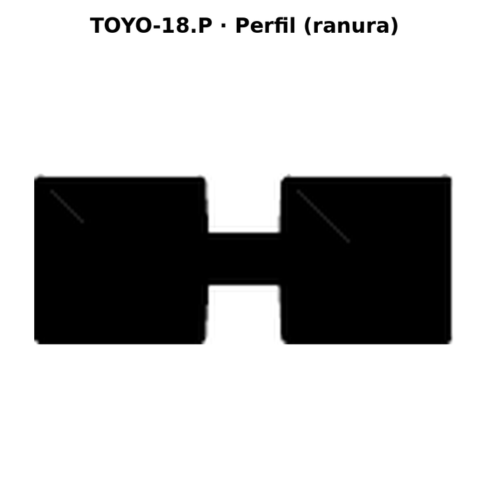 Llave en blanco TOYO-18.P - perfil (ranura)
