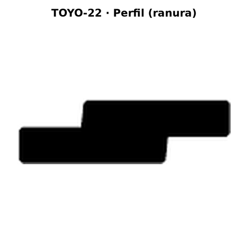 Llave en blanco TOYO-22 - perfil (ranura)
