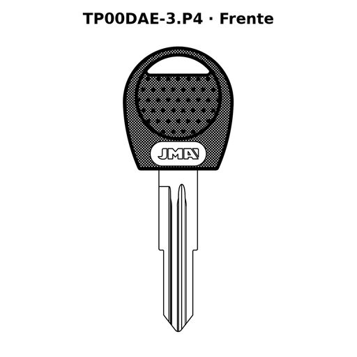 Llave en blanco TP00DAE-3.P4 - frente