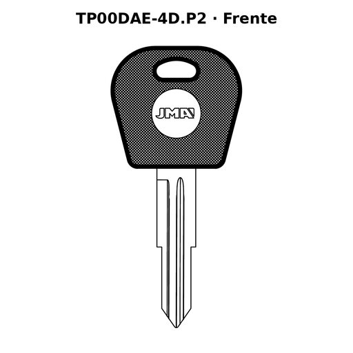 Llave en blanco TP00DAE-4D.P2 - frente