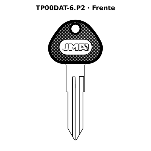Llave en blanco TP00DAT-6.P2 - frente