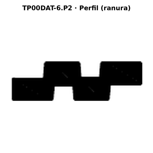 Llave en blanco TP00DAT-6.P2 - perfil (ranura)