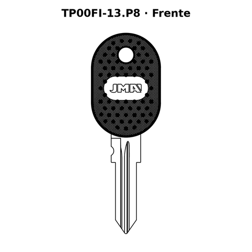 Llave en blanco TP00FI-13.P8 - frente