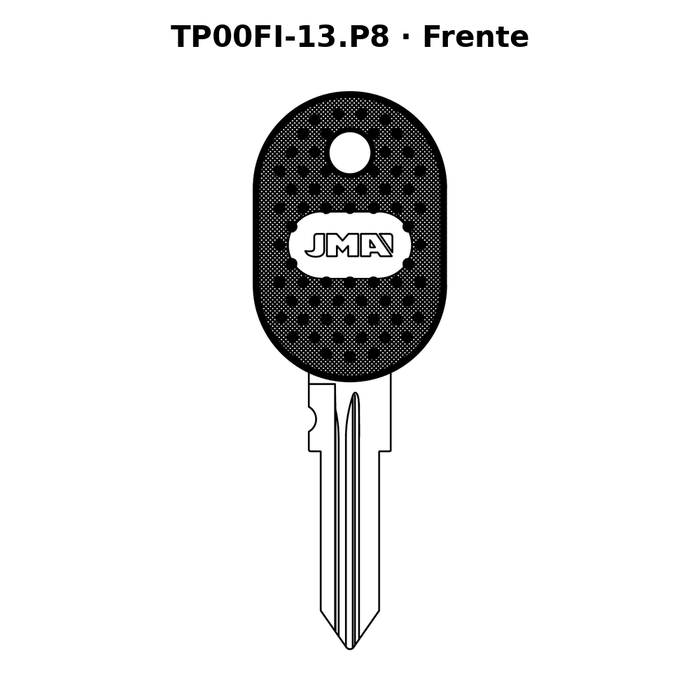 Llave en blanco TP00FI-13.P8 - frente