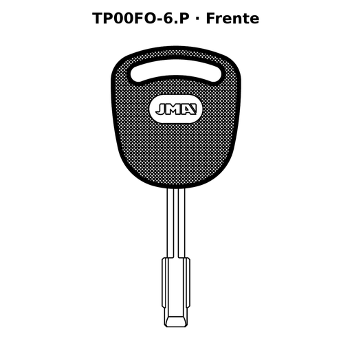 Llave en blanco TP00FO-6.P - frente