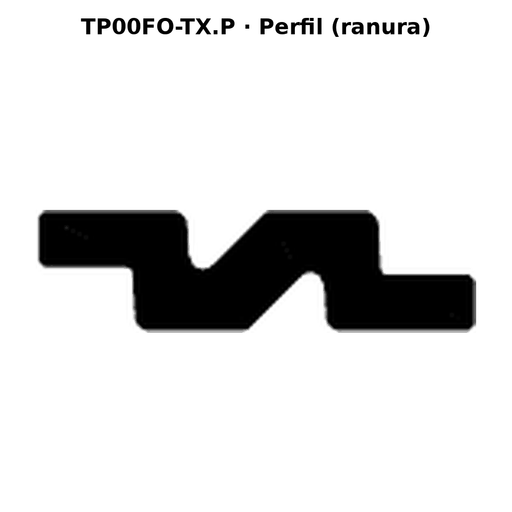 Llave hueca TP00FO-TX.P - perfil (ranura)