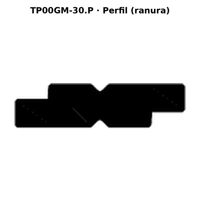 Llave en blanco TP00GM-30.P - perfil (ranura)