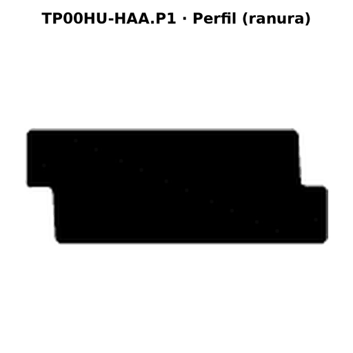 Llave hueca TP00HU-HAA.P1 - perfil (ranura)