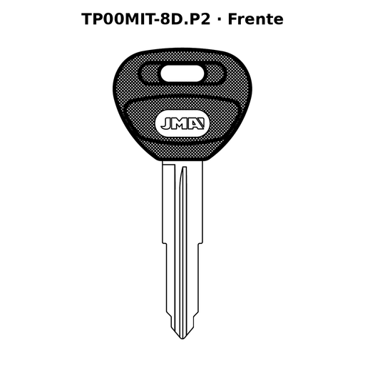 Llave en blanco TP00MIT-8D.P2 - frente