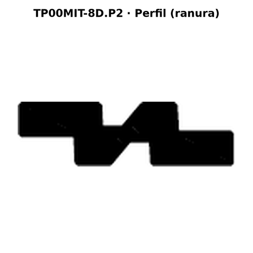 Llave en blanco TP00MIT-8D.P2 - perfil (ranura)