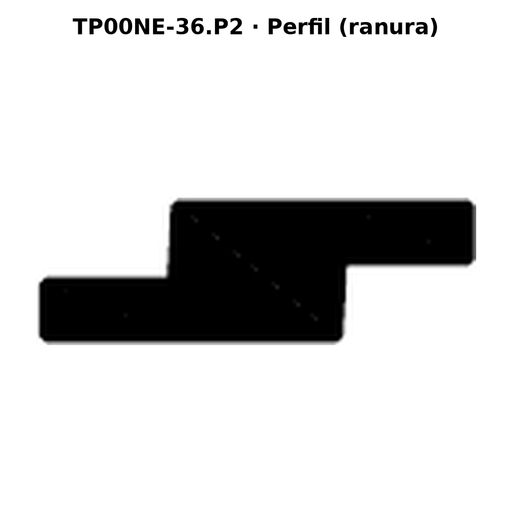 Llave en blanco TP00NE-36.P2 - perfil (ranura)