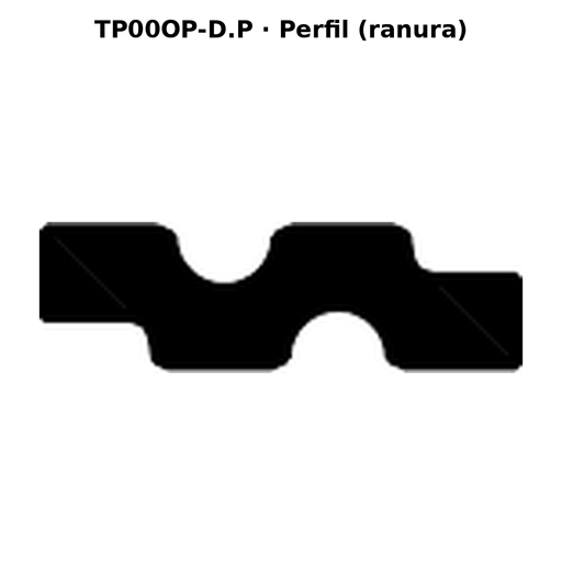 Llave en blanco TP00OP-D.P - perfil (ranura)
