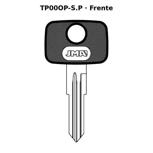 Llave en blanco TP00OP-S.P - frente