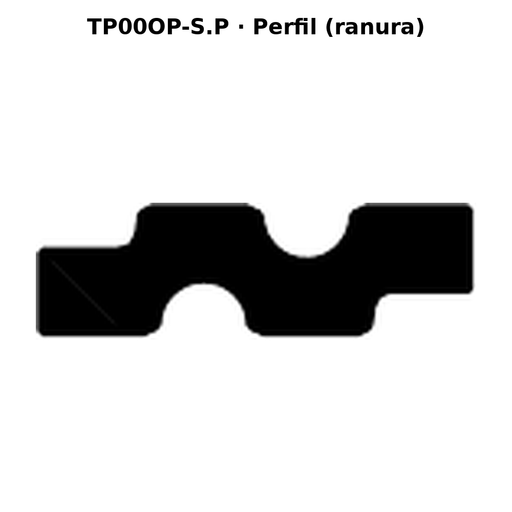 Llave en blanco TP00OP-S.P - perfil (ranura)