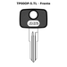 Llave en blanco TP00OP-S.TL - frente