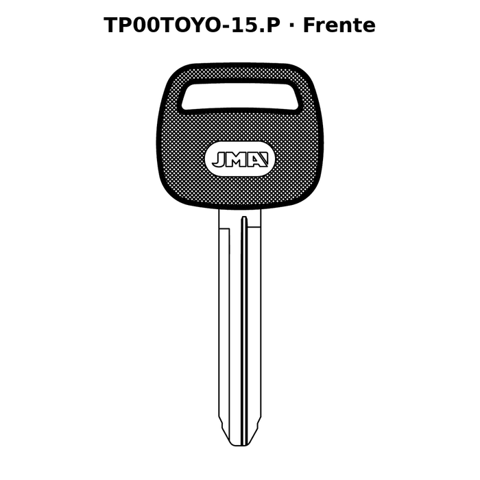 Llave hueca TP00TOYO-15.P - frente