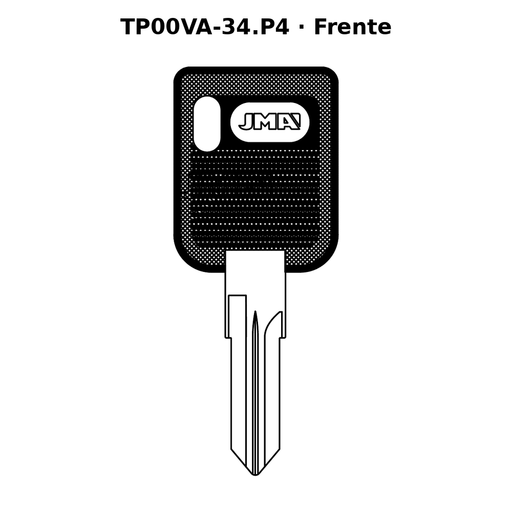 Llave en blanco TP00VA-34.P4 - frente